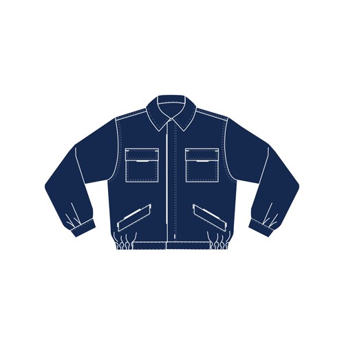 BLUSAO HR AB/FECHO B/CANETA AZ ESCURO * BLUSAO HR AB/FECHO B/CANETA AZ ESCURO *